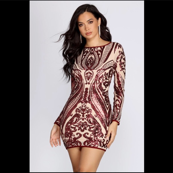 Windsor Dresses & Skirts - 🎉SALE🎉 WINDSOR SEQUINS DAMASK MINI DRESS